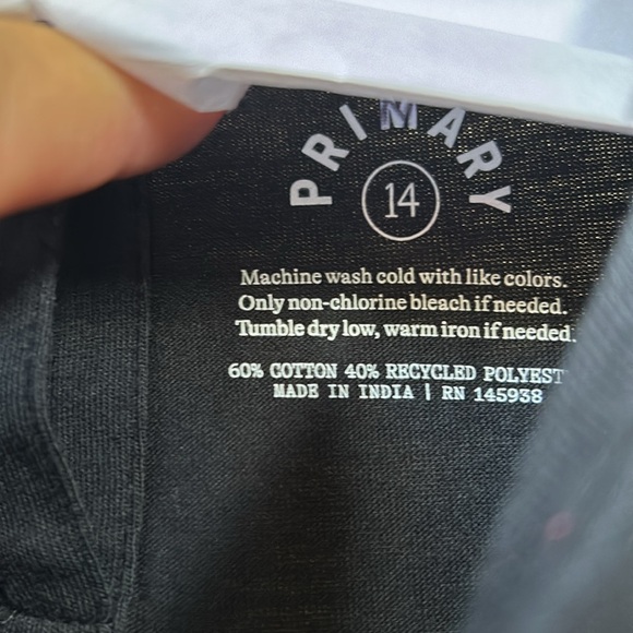 Primary black pocket dress size 14 with E pumpkin patch sewn on. Worn once. - Picture 2 of 4